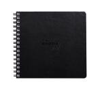 Rhodia Touch Mixed Media Book, papier Paint'On extra-blanc 250g - 15x15 cm, 64 pages - Noir