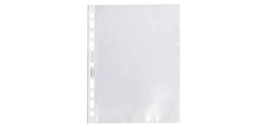 Sachet de 50 pochettes perforées PP recyclé Forever 6/100e - A5 - Translucide