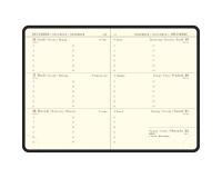 Recharge Agenda de poche La Semaine Planifiée 13 9 x 13 cm Semainier Janvier à Décembre 2027