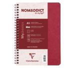 Clairefontaine Nomaddict Notebook - A5 - Lined - 50 Sheets - 90gsm ? Wirebound - Red