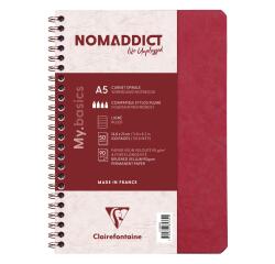 Cahier reliure intégrale Age Bag A5 100 pages ligné - Rouge