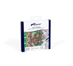 SQUARE 100% silk - 45x45cm Life in flowers - White