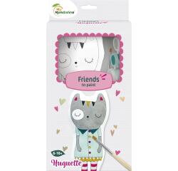 Friends to Paint, Huguette le Chat - Multicolore