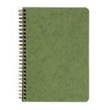 Carnet reliure intégrale à pochettes Age Bag A5 120 pages détachables ligné - Vert