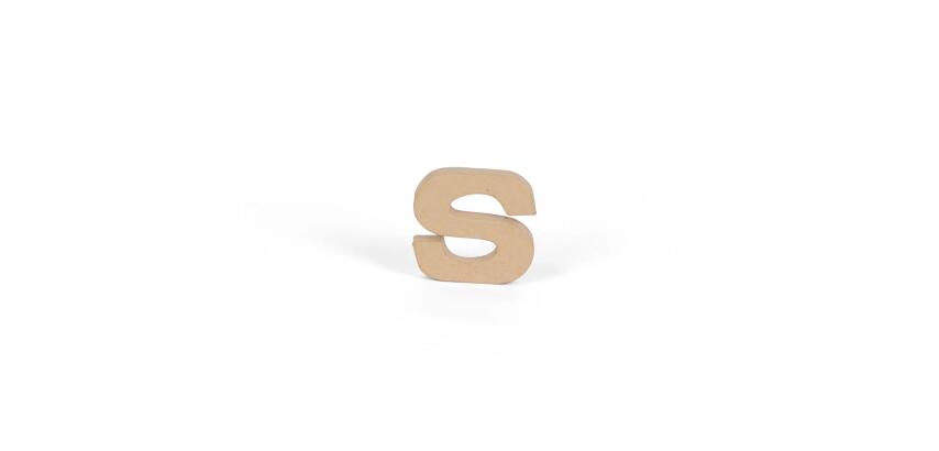 Petite lettre kraft s 8,5cm - Kraft