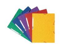 Chemise 3 rabats à élastiques carte lustrée 400g/m2 - A4 - Couleurs assorties