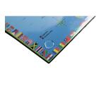 Desk pad rigid PVC Monde - 37.5 x 57.5 cm - Visual
