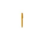 Stylo roller, corps résine de couleur ambre, attributs or jaune brossé - Ambre