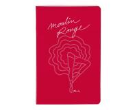 Moulin Rouge, Carnet cousu fil 11x17 cm, 64 pages, ligné, ass.