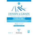 Blok tekenpapier met korrel A5 125 g/m²