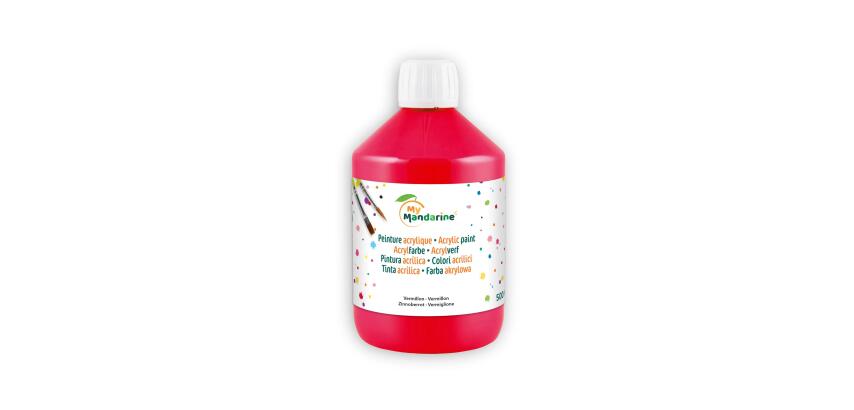 ACRYLIQUE MATE 500 ML VERMILLON - vermillon