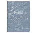 Jeans métro, Carnet mots de passe piqué cousu fil A5 - 14,8 x 21 cm, 32 pages imprimées, ass. - Bleu jeans