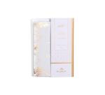 Set de correspondance Lalo de 5 enveloppes C6 (114x162mm) + 5 cartes doubles 107x152mm - Noël - Blanc