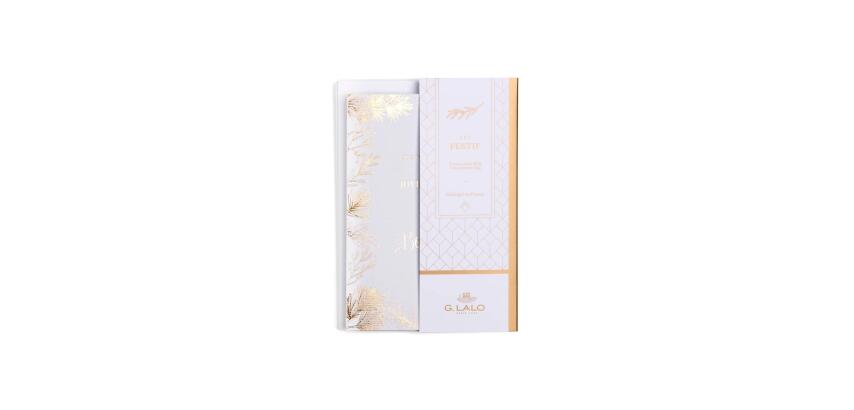 Set de correspondance Lalo de 5 enveloppes C6 (114x162mm) + 5 cartes doubles 107x152mm - Noël - Blanc