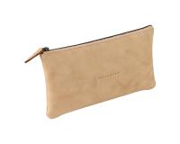 Flying Spirit trousse en cuir Plate 22x11cm - Beige