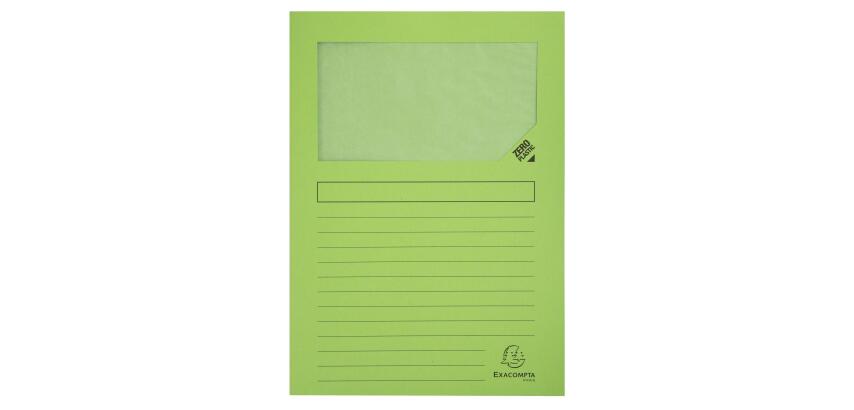 Exacompta Forever Recycled Window Folder, A4 (Pack 100)