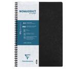 Clairefontaine Nomaddict Notebook - A4 - 5x5 Grid - 50 Sheets - 90gsm ? Wirebound - Black