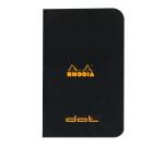 Rhodia Classic Stapledbound Notebooks A7, DOT - Black
