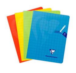 Stitched notebook Mimesys 17x22cm 32 pages large squares 3mm enlarged 12/12 Random color - Assorted