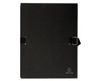 Chemise dos extensible avec rabat papier - 24x32cm - Noir