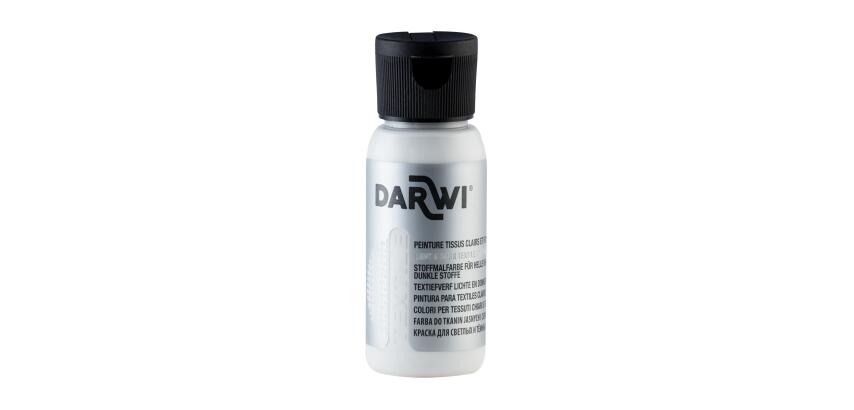 DARWI 50 ml Bottle of Opacifier for Textile Paint - Transparent