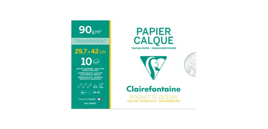 Papier Calque pochette 10F A3 90/95g