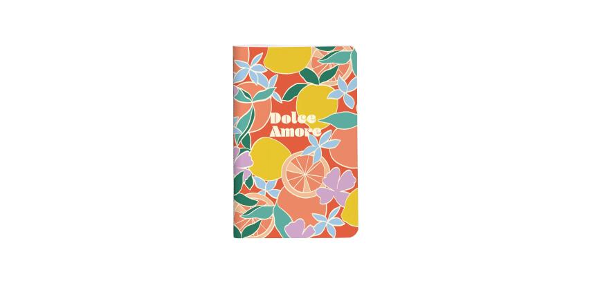 Dolce Amore, Carnet cousu fil 7,5x12cm, 48 pages, uni, ass.