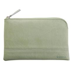 Rhodiarama etui met rits in kunstleer - maat S - 11x17 cm - Celadon