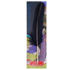 PLUME D'OIE+PLUME METAL SUR BROCH