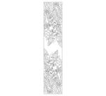 100% zijden sjaal - 180x43cm Tropical - Wit