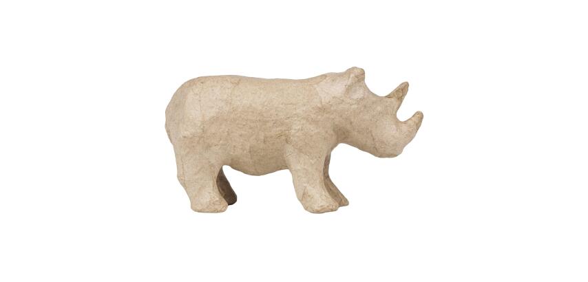 Rhinocéros 13x5x7cm - Kraft