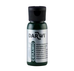 DARWI Kalte Keramikfarbe, Flasche 50ml, Flaschengrün - Glasgrün