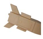 Plane Shaped Letter Box 55x53x20cm - Kraft