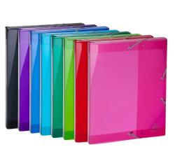 Boite de classement en polypropylène Dos 25mm Iderama PP - A4 - Couleurs assorties