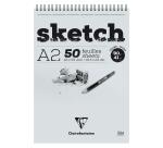 Sketch bloc spiralé 50F A2 90g - Ivoire