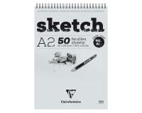 Sketch bloc spiralé 50F A2 90g - Ivoire