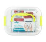 DARWI lufttrocknende Modelliermasse, Box mit 7 Blöcken 500g, für Schulen und Kindergärten (5x CLASSIC + 2x TERRACOTTA) - Weiß + Terrakotta