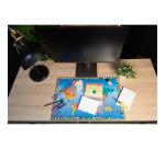 Desk pad rigid PVC Monde - 37.5 x 57.5 cm - Visual