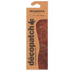 Décopatch 3 identieke bladen - ref 808. - Kastanje