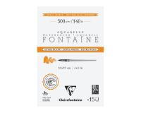 Fontaine Extra Blanc Grain Satiné bloc collé 4 côtés 15F 10x15cm 300g