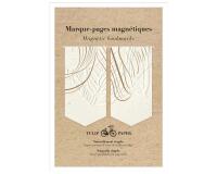 Tulip paper, Set de 2 marque-pages magnétiques 10,5x15,5cm