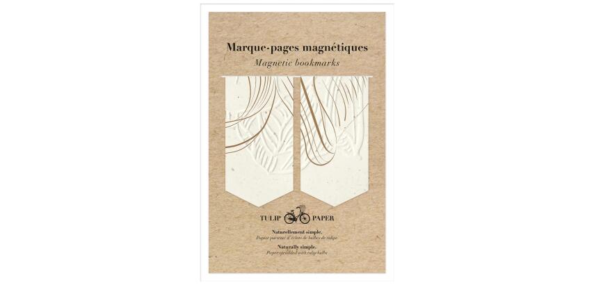 Tulip paper, Set de 2 marque-pages magnétiques 10,5x15,5cm