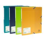 Exacompta Forever Recycled Elasticated Filing Box, 40mm Spine, 0.7mm PP ,A4