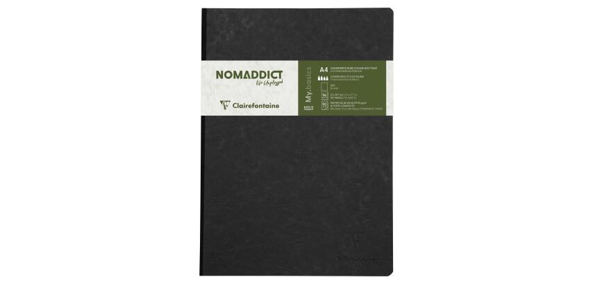 Clairefontaine Nomaddict Notebook - A4 - Plain - 96 Sheets - 90gsm - Clothbound