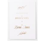Set de correspondance Lalo de 5 enveloppes C6 (114x162mm) + 5 cartes doubles 107x152mm - Noël - Blanc