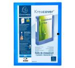 Archivbox mit Druckknopf aus PP 700µ, Rücken 40mm, 25x33cm für DIN A4, Kreacover