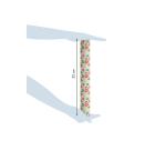 Pap.80g, Tiny Rolls 5x0,35m, Fleurs rges - Rouge