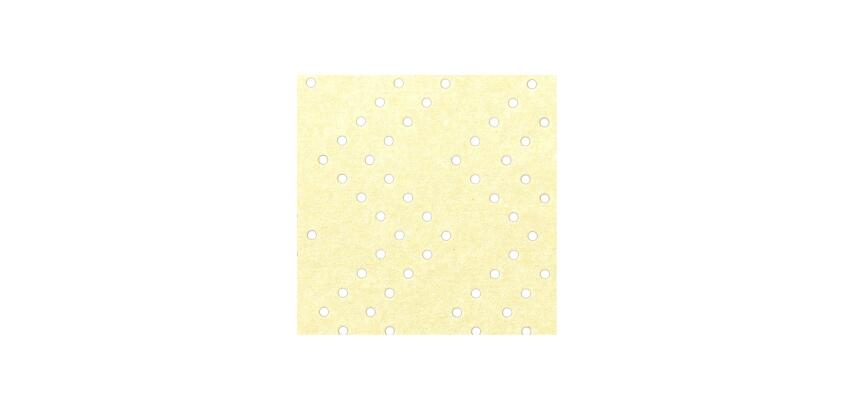 PAPIER ARTISANAL, Étui de 10 feuilles au format 50x70cm - Perforé jaune