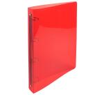 Classeur 4 anneaux plastifié Exacompta Crystal A4 maxi - Dos 3 cm couleurs assorties