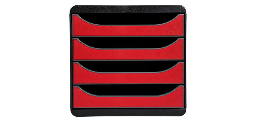 Módulo individual BIG-BOX para documentos A4 + con 4 cajones, ultra-rígido y con stop de seguridad y con stop de seguridad - IDERAMA